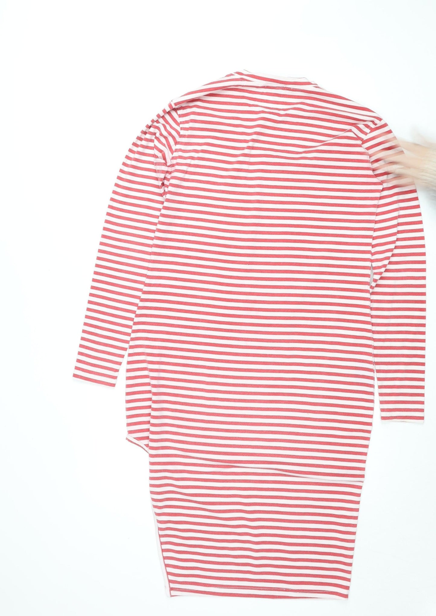 Missguided Women’s Red Striped Bodycon Jersey Dress Size 10