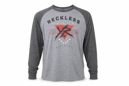 Young & Reckless Men’s Grey Long Sleeve Graphic Top Size L