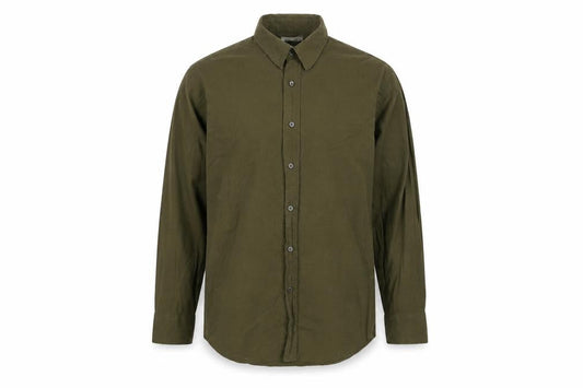 Jeff Banks Men's Green Slim Fit Long Sleeve Button-Up Shirt Size M