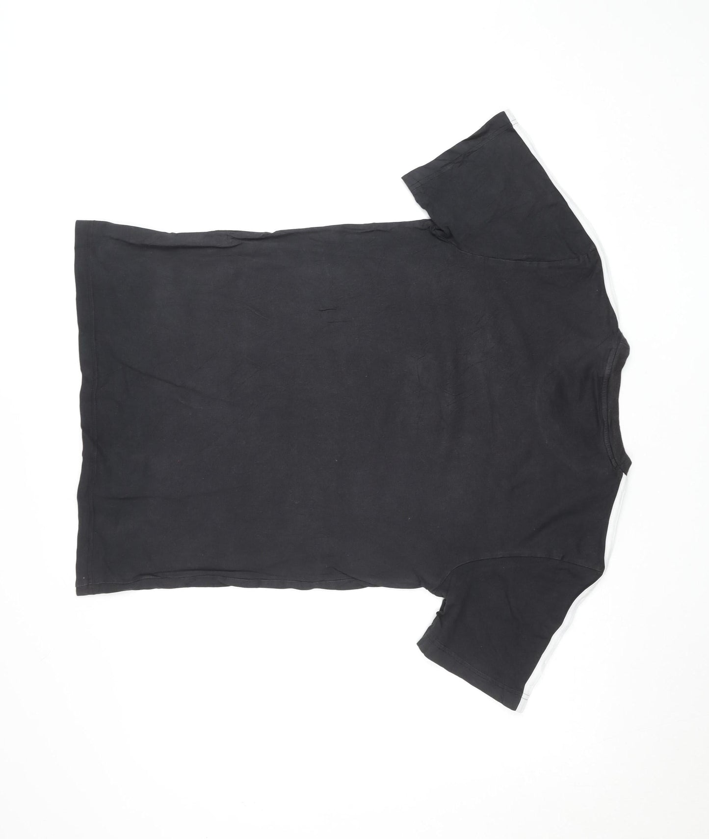 Adidas Men's Black Short Sleeve Cotton Sports T-Shirt Size S