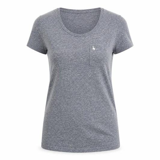 Jack Wills Womens Grey Size 6 Slim Fit Jersey T-Shirt