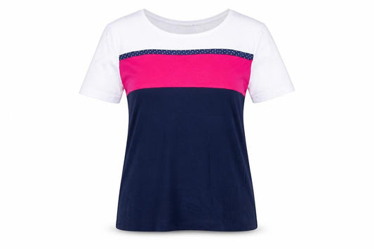 Gray & Osbourn Women’s Multicoloured Size 18 Colourblock Jersey T-Shirt