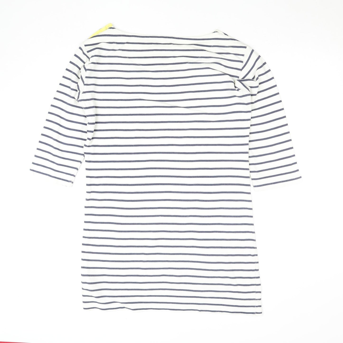 Fred Perry Women's White Striped Shift Dress Size 6