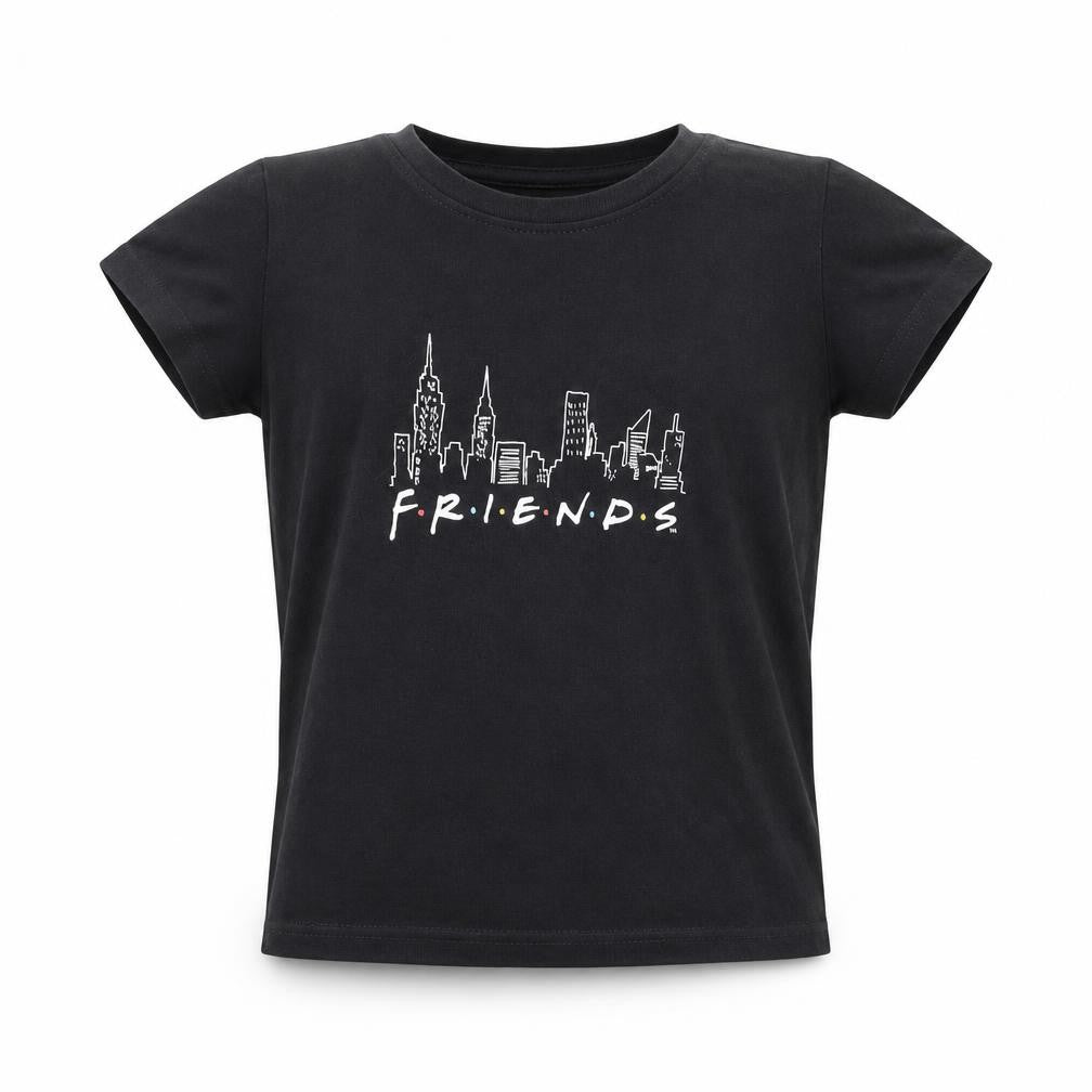 Friends Girls Black 9-10 Years Graphic Print T-Shirt