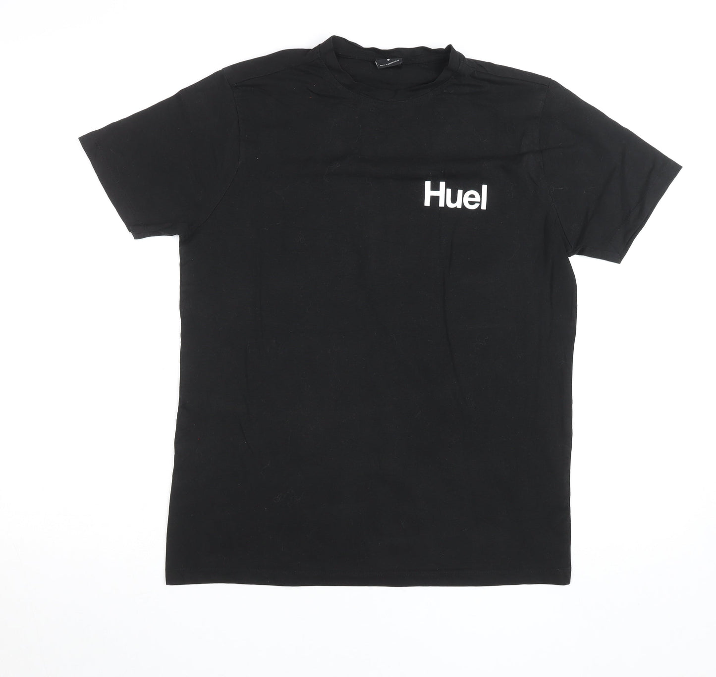 Huel Men's Black Cotton Short Sleeve Crew Neck T-Shirt Size S