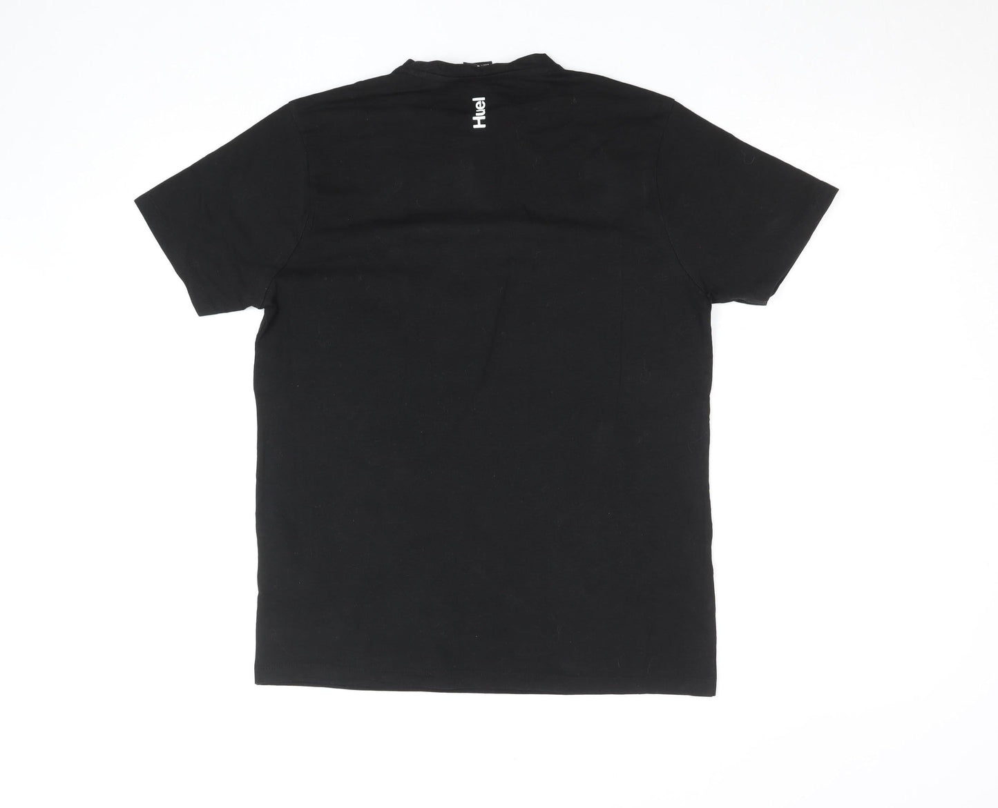 Huel Men's Black Cotton Short Sleeve Crew Neck T-Shirt Size S