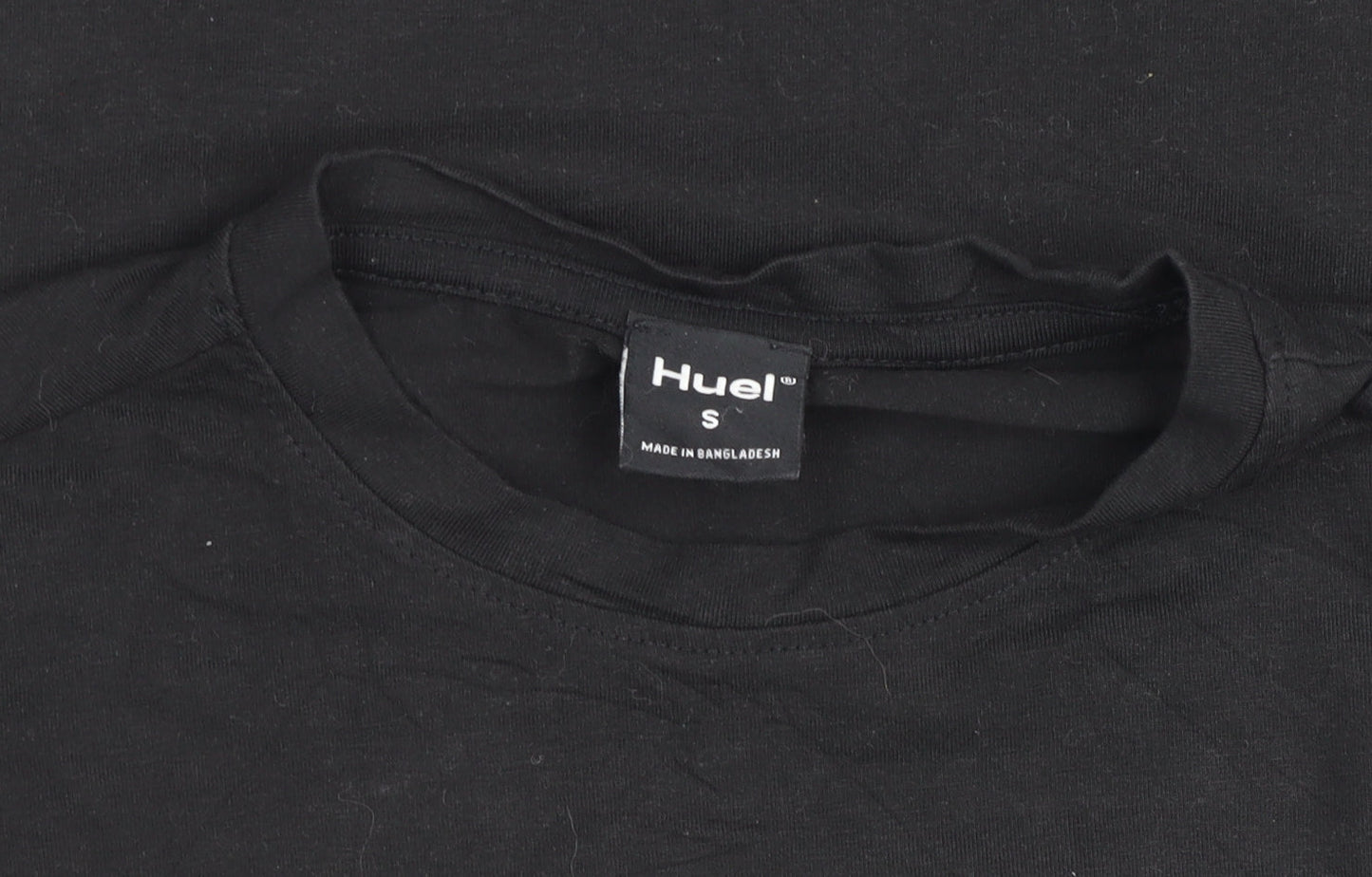 Huel Men's Black Cotton Short Sleeve Crew Neck T-Shirt Size S