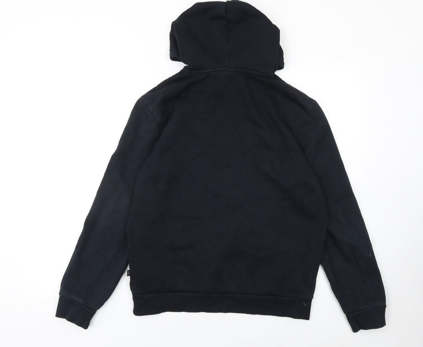 Puma Men's Black Pullover Hoodie Size S Logo Fleece Sweatshirt