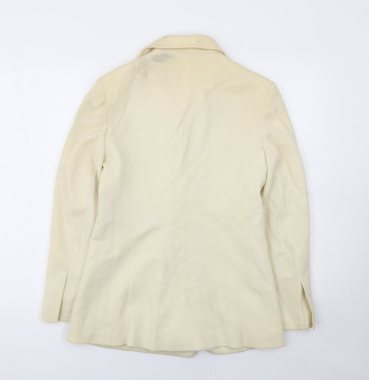 Windsmoor Women’s Ivory Wool Double-Breasted Blazer UK 12 Classic Tailored Jacket