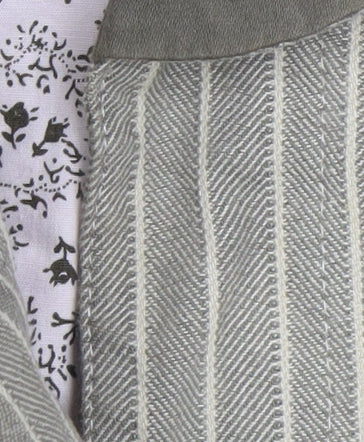 EXIT Girls Beige Embroidered Stripe Cotton Blazer Jacket 8 Years