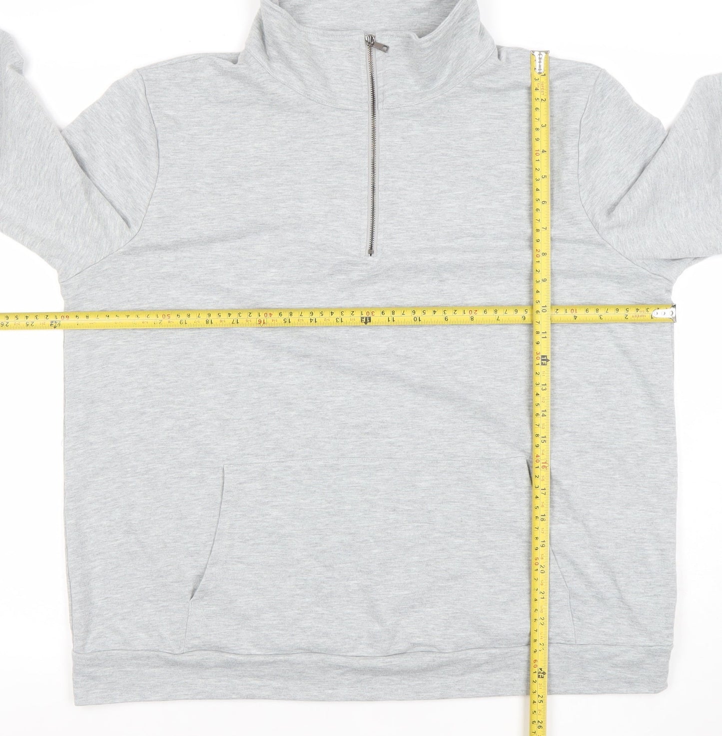 GRECERELLE Women’s Grey 2XL 1/2 Zip Pullover Sweatshirt