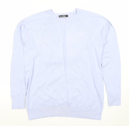 Additional front view of Dunnes Women’s Lavender Crew Neck Long Sleeve jumper, size L
