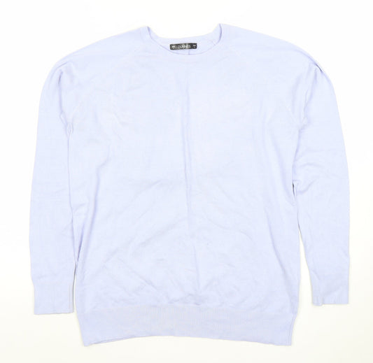 Dunnes Women’s Lavender Crew Neck Long Sleeve Pullover Jumper Size L