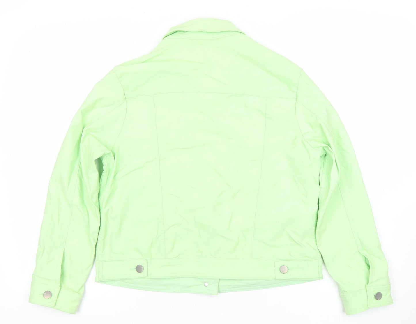Gerard Womens Green Size 12 Button Up Stretch Jacket
