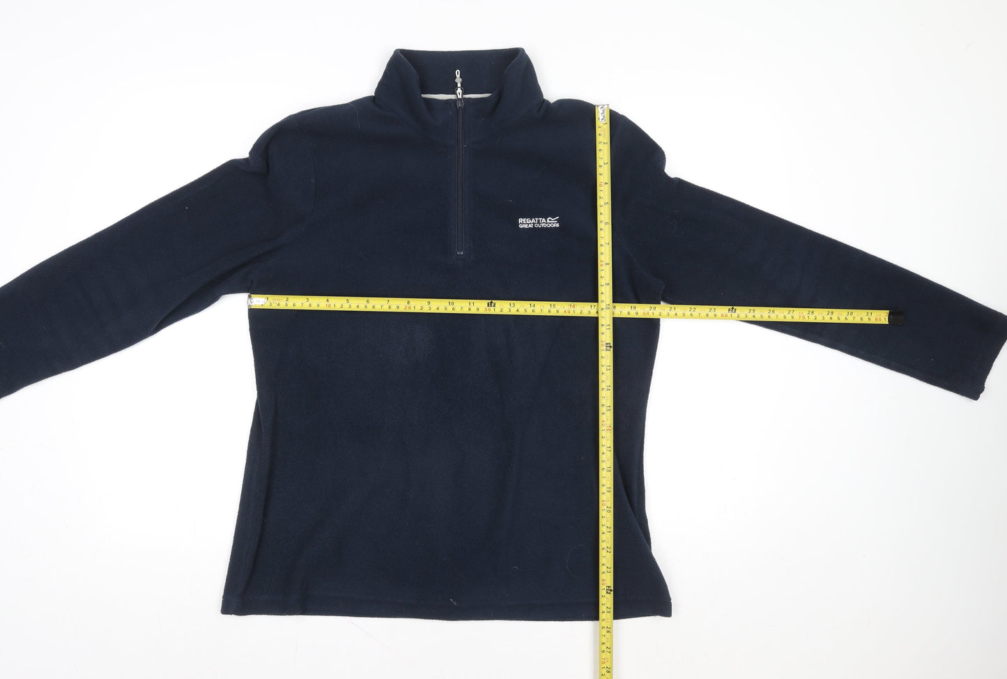 Regatta Mens Blue Fleece 1/4 Zip Pullover Sweatshirt Size L