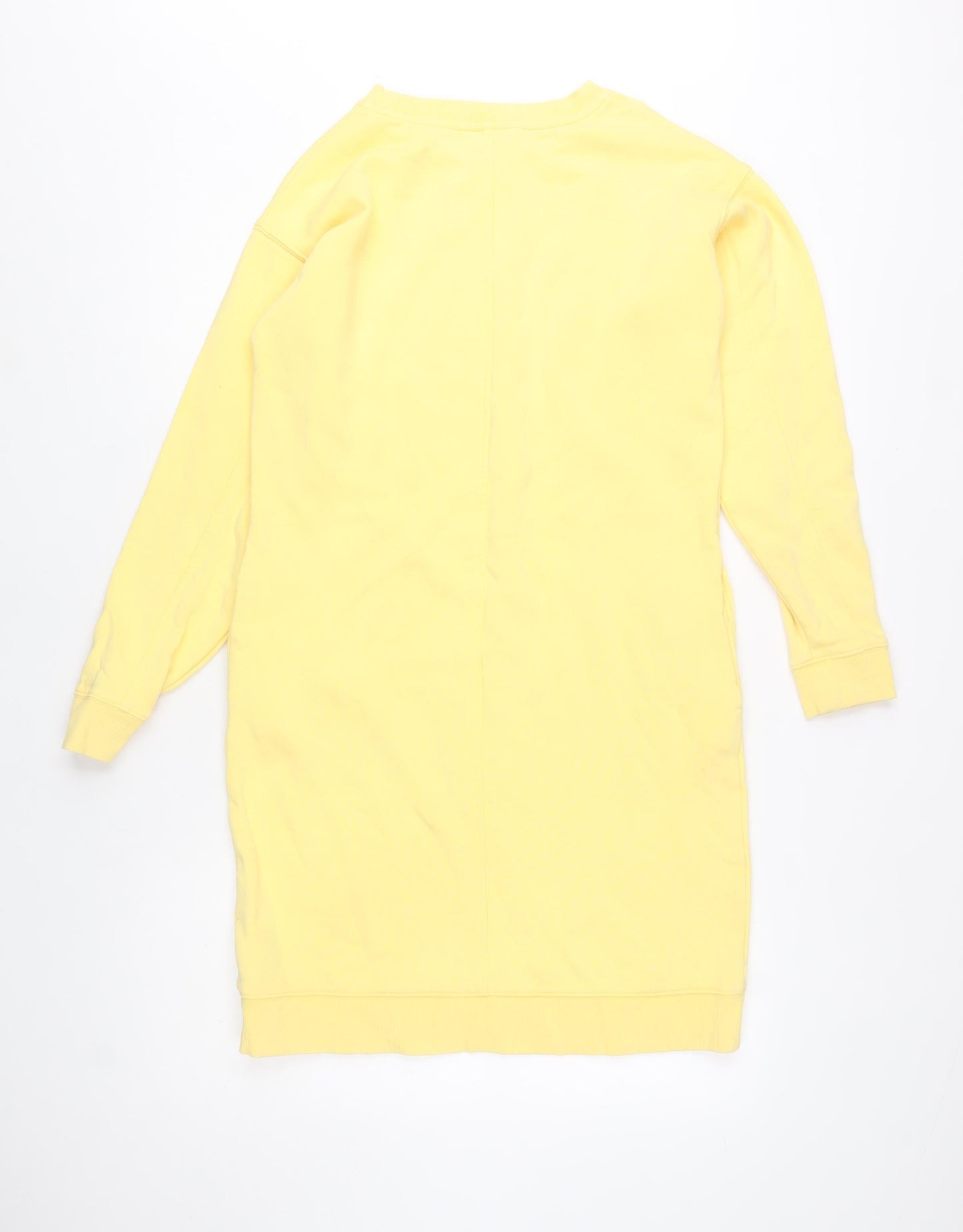 Marks and Spencer Women Yellow Crew Neck Long Sleeve Pullover Sweatshirt Size 6