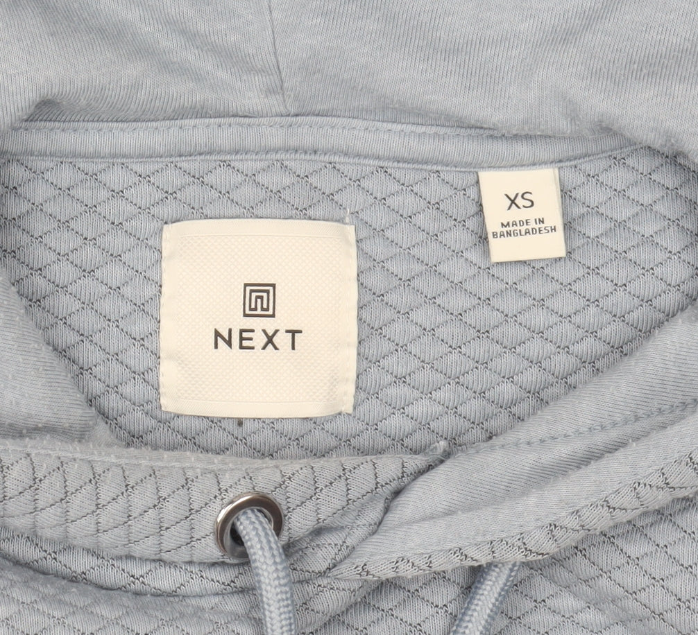 Next Women’s Blue Quilted Pullover Hoodie XS
