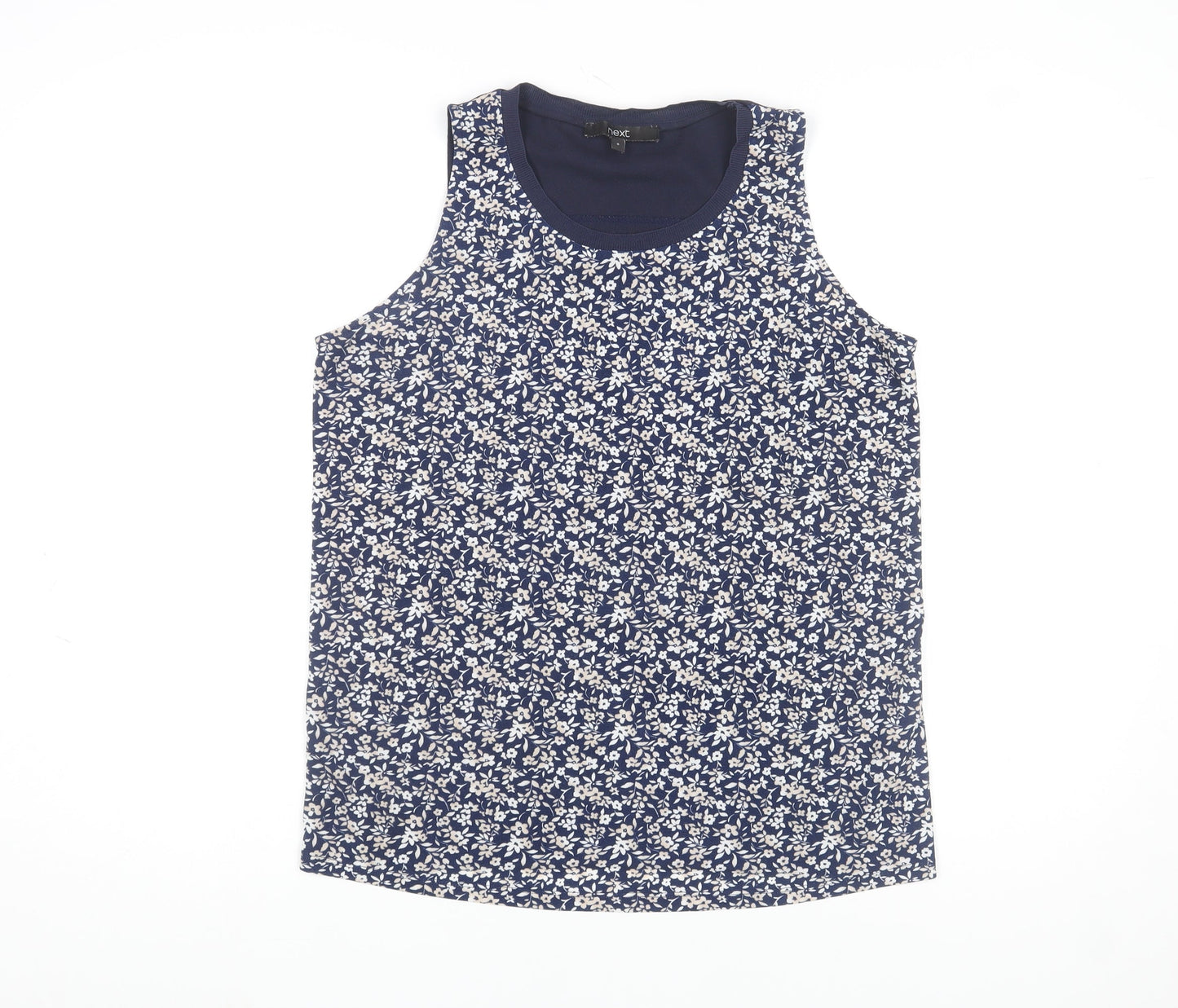 Next Women’s Blue Floral Sleeveless Tank Top Size 8