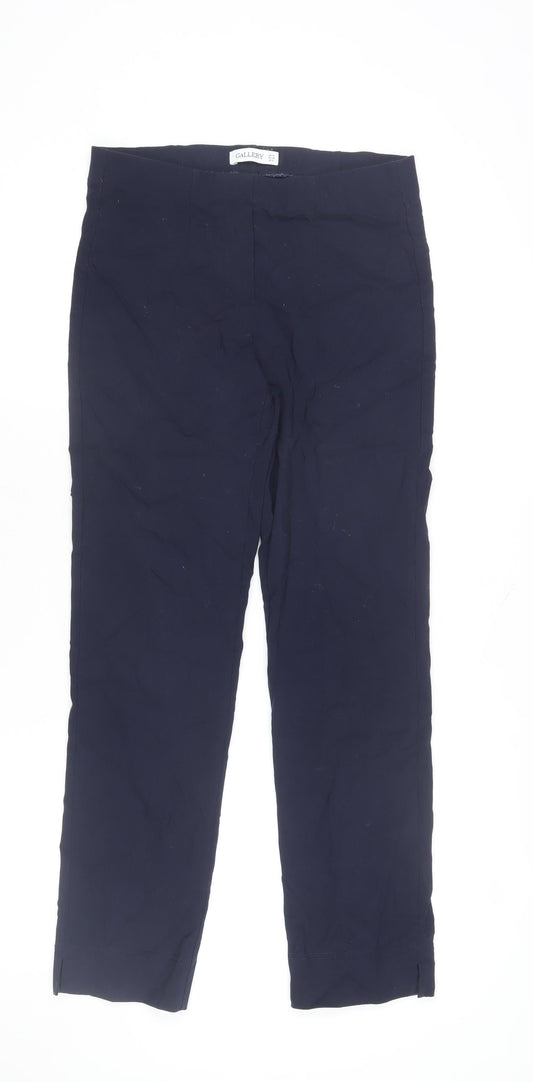 Gallery Women’s Blue Slim Fit Stretch Trousers UK 10