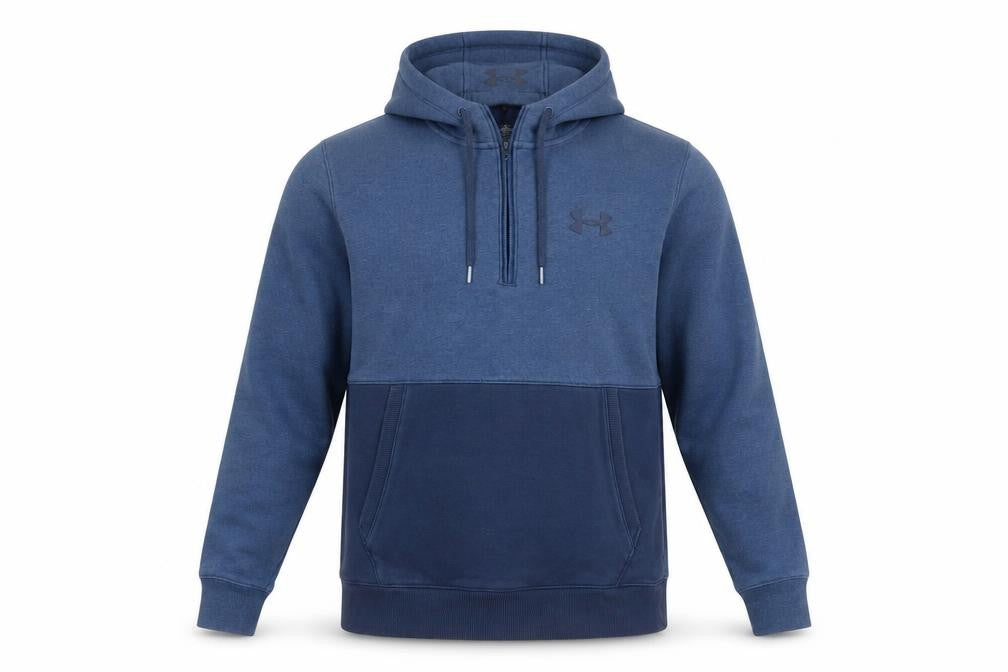 Under Armour Men Blue M ColdGear 1/4 Zip Pullover Hoodie