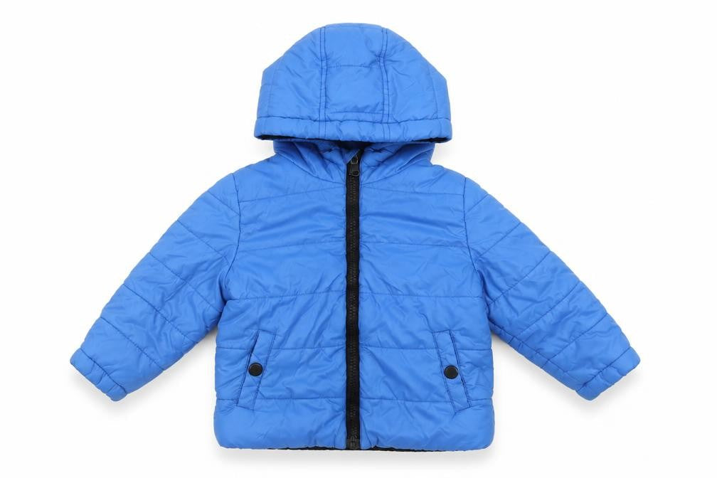 Michael Kors Blue Puffer Jacket 18-24 Months Hooded Winter Coat