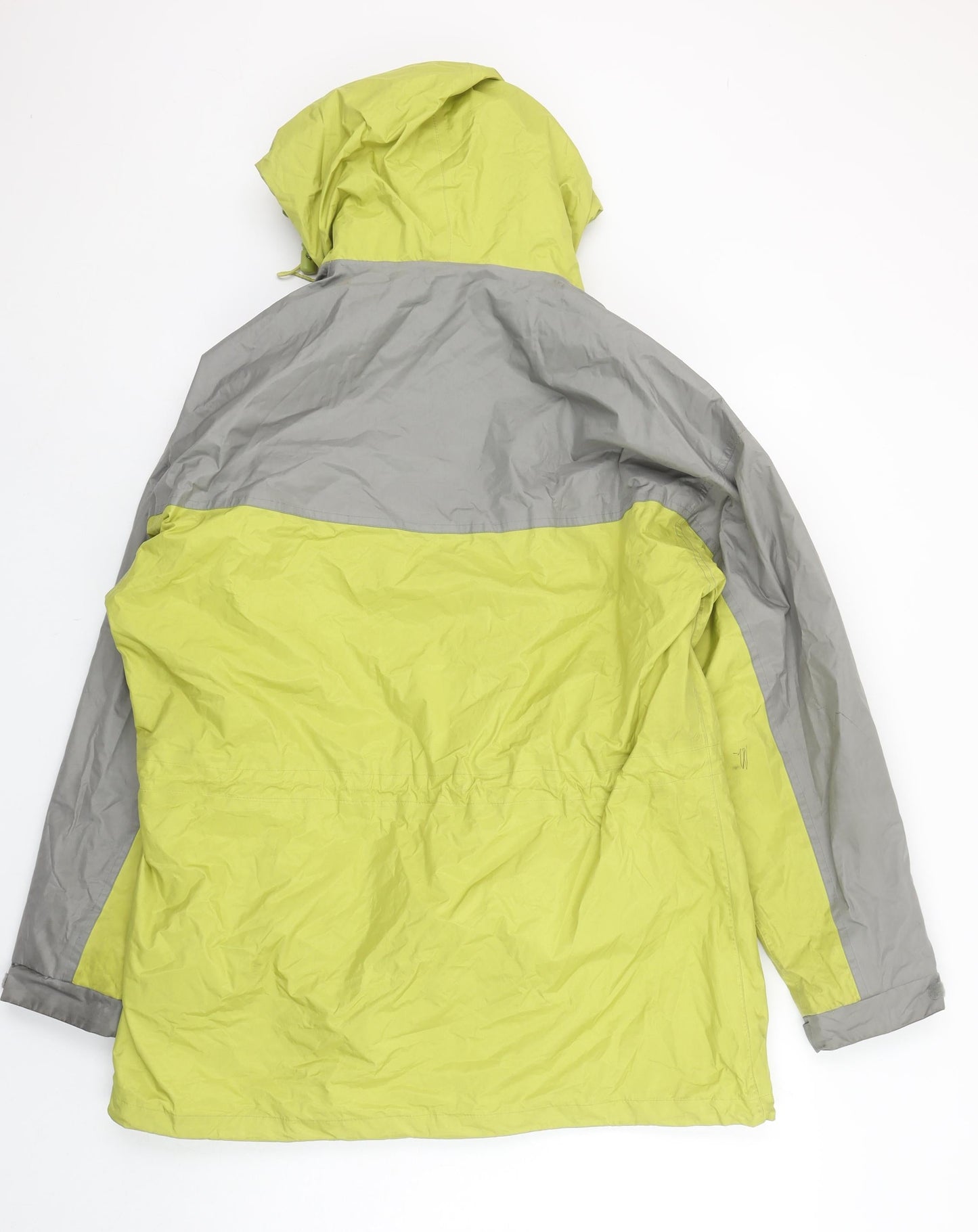 Being Casual Women Green Grey Size 12 Hooded Water Resistant Jacket