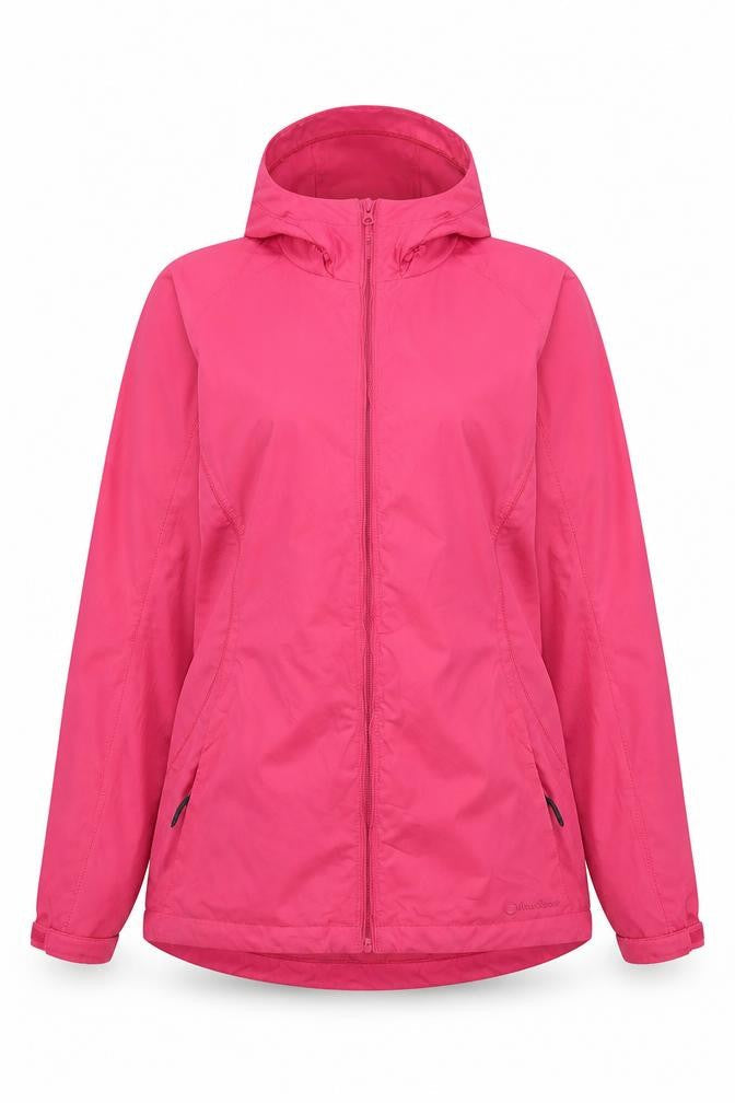 Peter Storm Womens Pink Size 12 Hooded Lightweight Rain Jacket