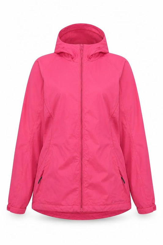 Peter Storm Womens Pink Size 12 Hooded Lightweight Rain Jacket