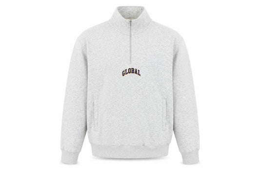 H&M Men's Grey 1/4 Zip Sweatshirt Regular Fit Size M