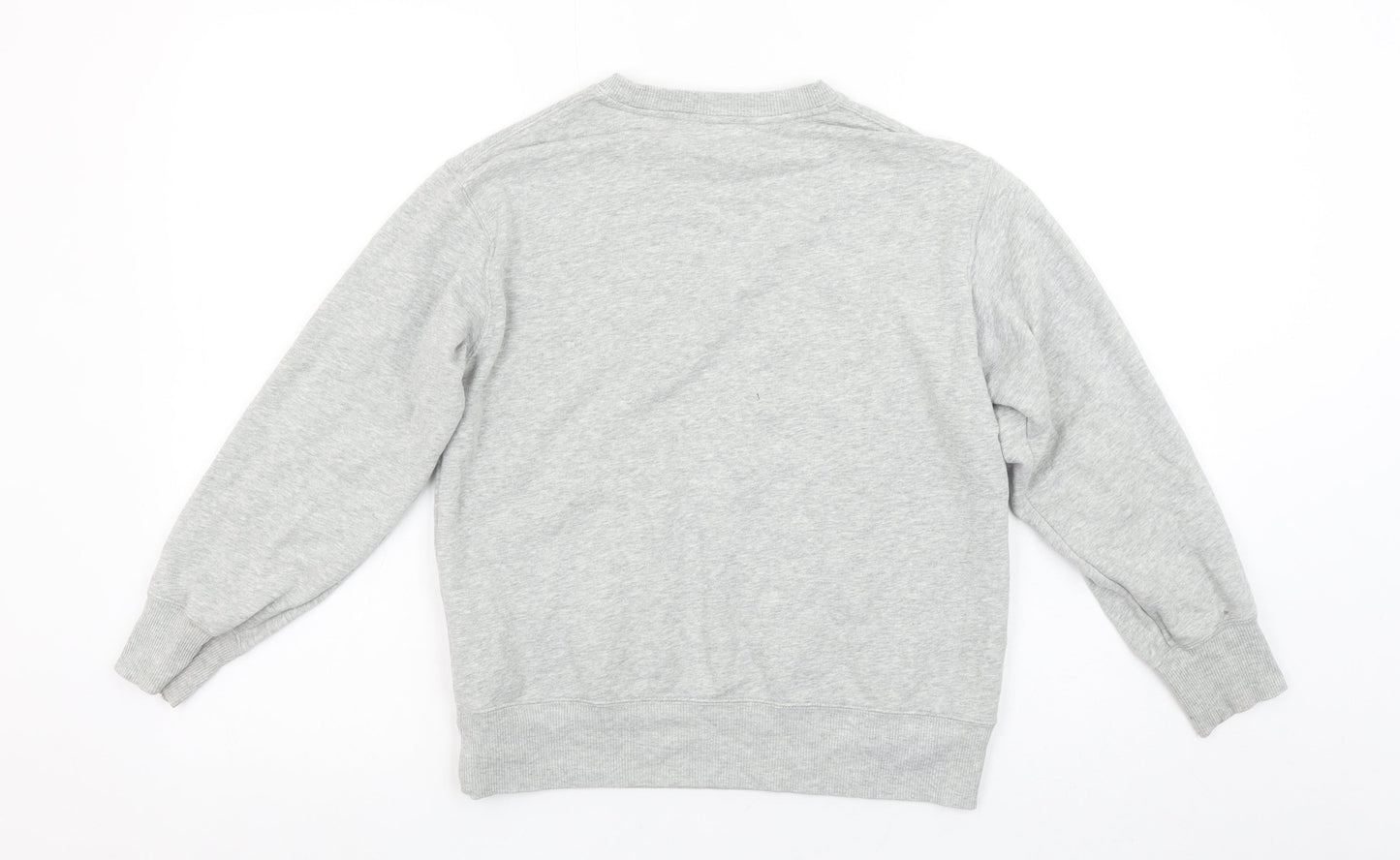 Uniqlo Girls Grey ‘I Donut Care’ Graphic Pullover Sweatshirt 9-10 Years