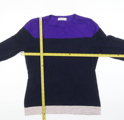 Back view of Gallery Women’s Multicoloured Crew Neck Knit jumper, size M