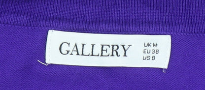 Brand and care label for Gallery Women’s Multicoloured Crew Neck Knit jumper, size M