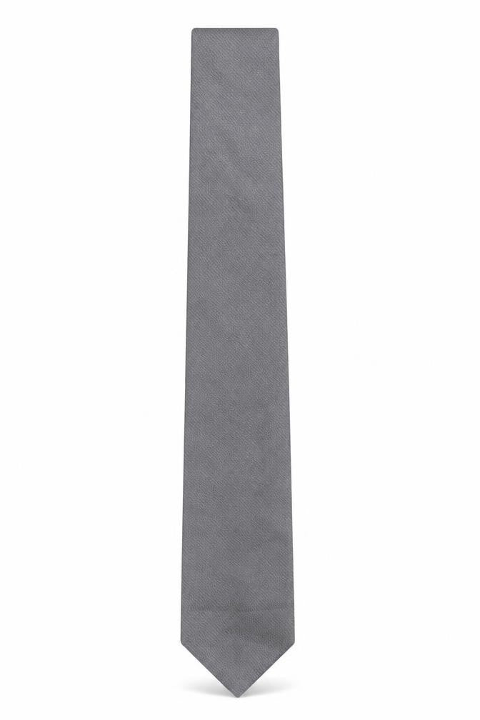 Thomas Nash Men's Grey Slim Tie 176 Polyester Textured Finish