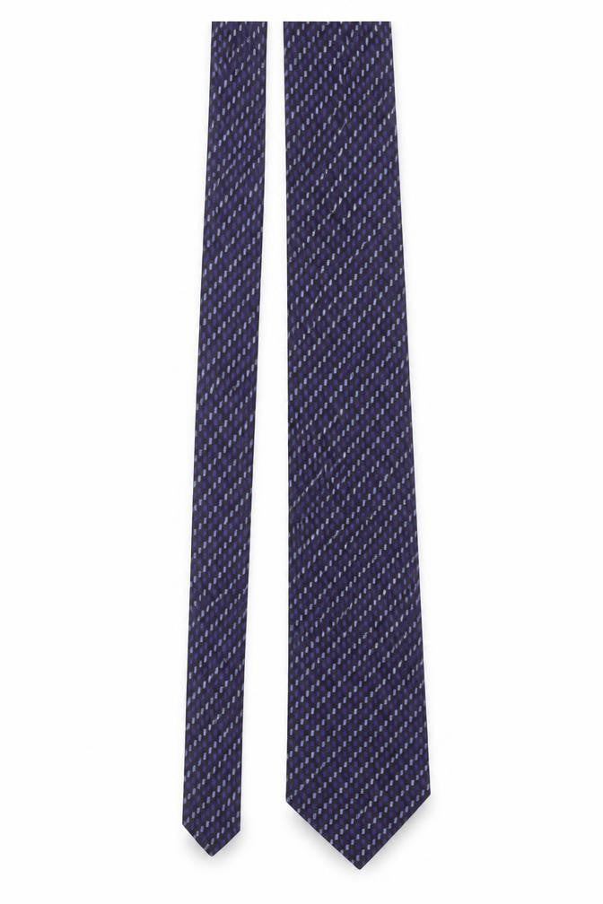 Zantos Men's Purple Geometric Slim Woven Tie One Size