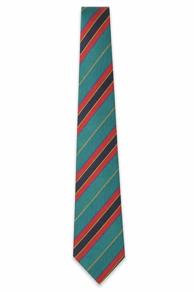 Canda Men's Aqua Multicoloured Striped Tie 100% Polyester Classic Style