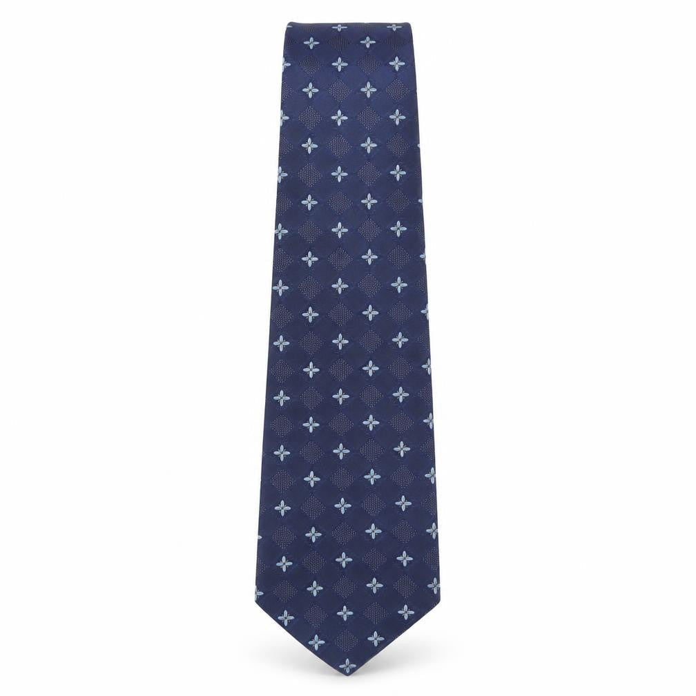 Armando Men's Blue Geometric Polyester Tie – Classic Patterned Style