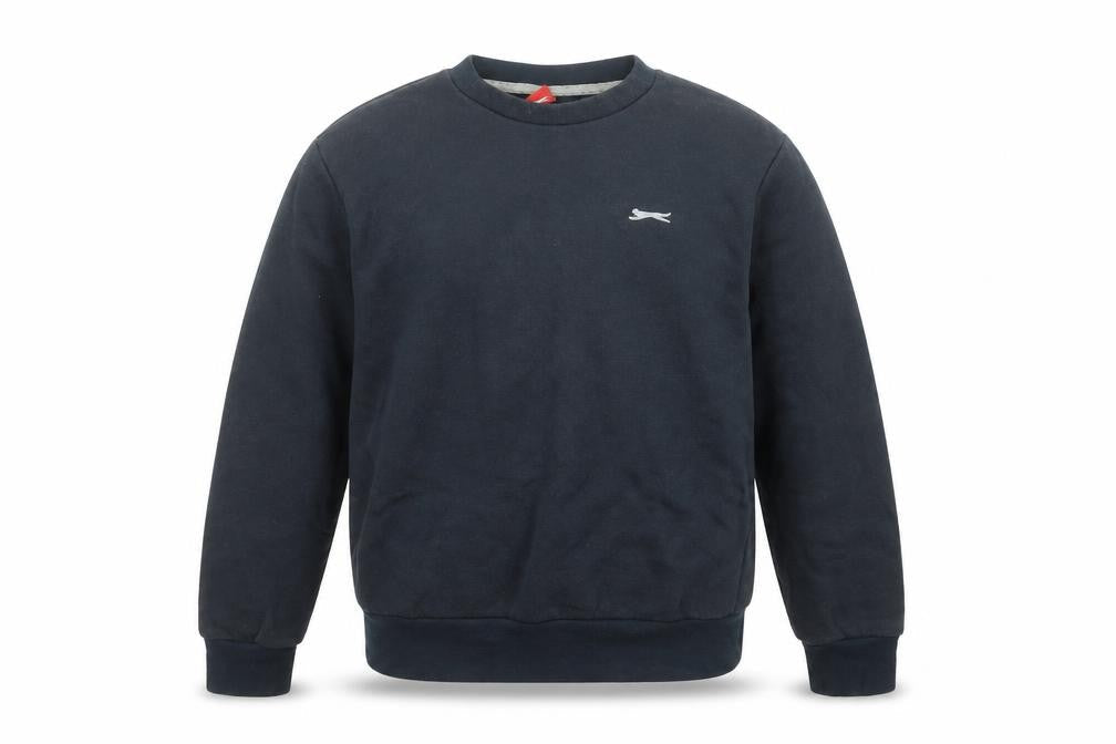 Slazenger Boys Black Crew Neck Pullover Sweatshirt 9-10 Years
