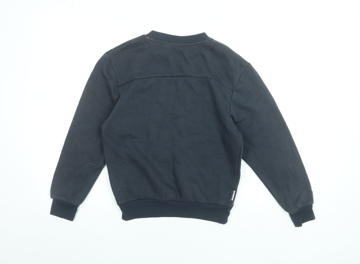 Slazenger Boys Black Crew Neck Pullover Sweatshirt 9-10 Years