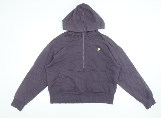 Peloton Women's Purple 1/2 Zip Hoodie Cotton Blend Size M