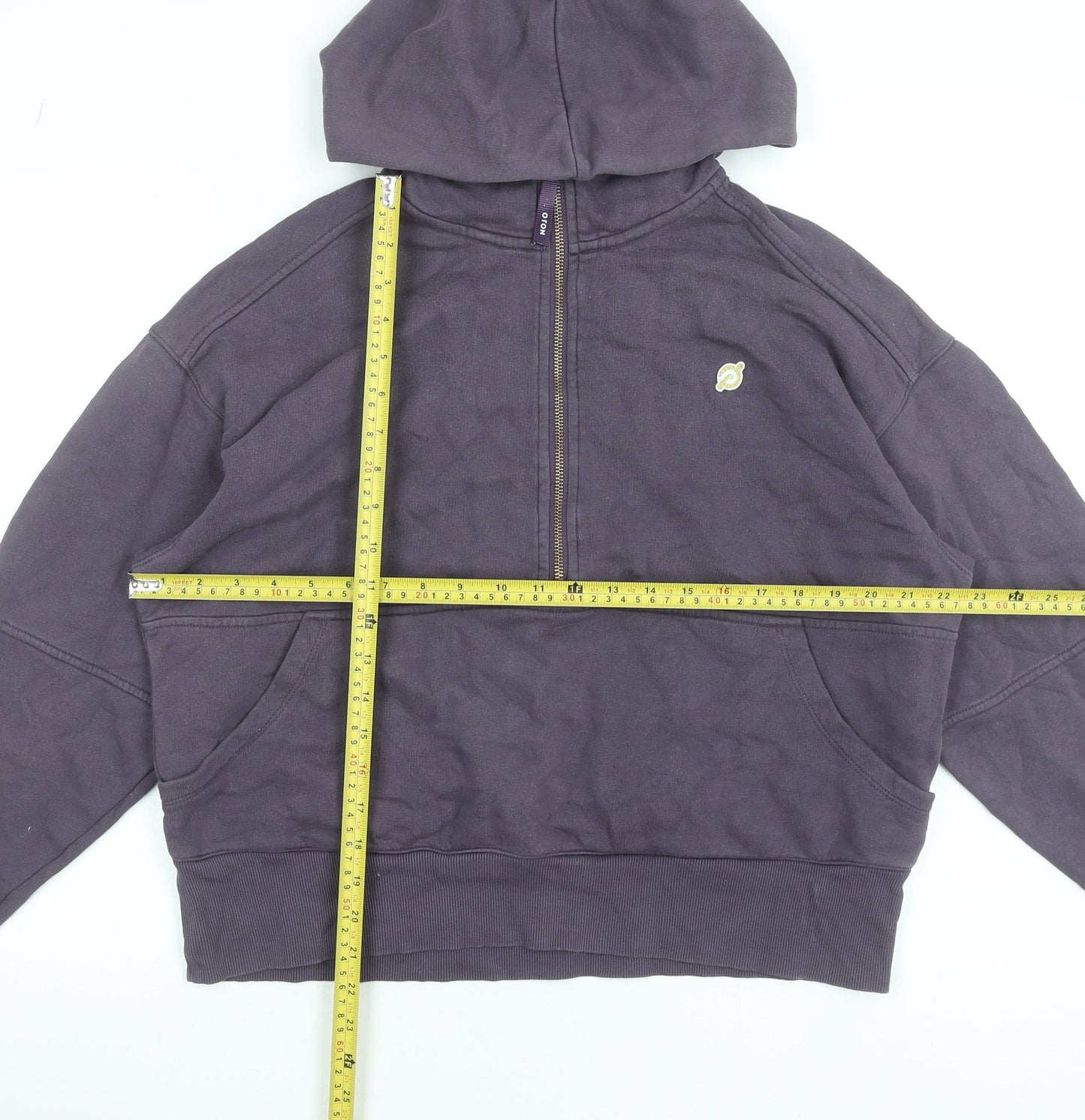 Peloton Women's Purple 1/2 Zip Hoodie Cotton Blend Size M
