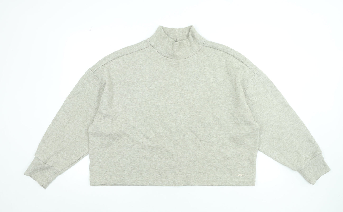 Athlecia Women’s Grey Roll Neck Pullover Sweatshirt Size 16 Relaxed Fit