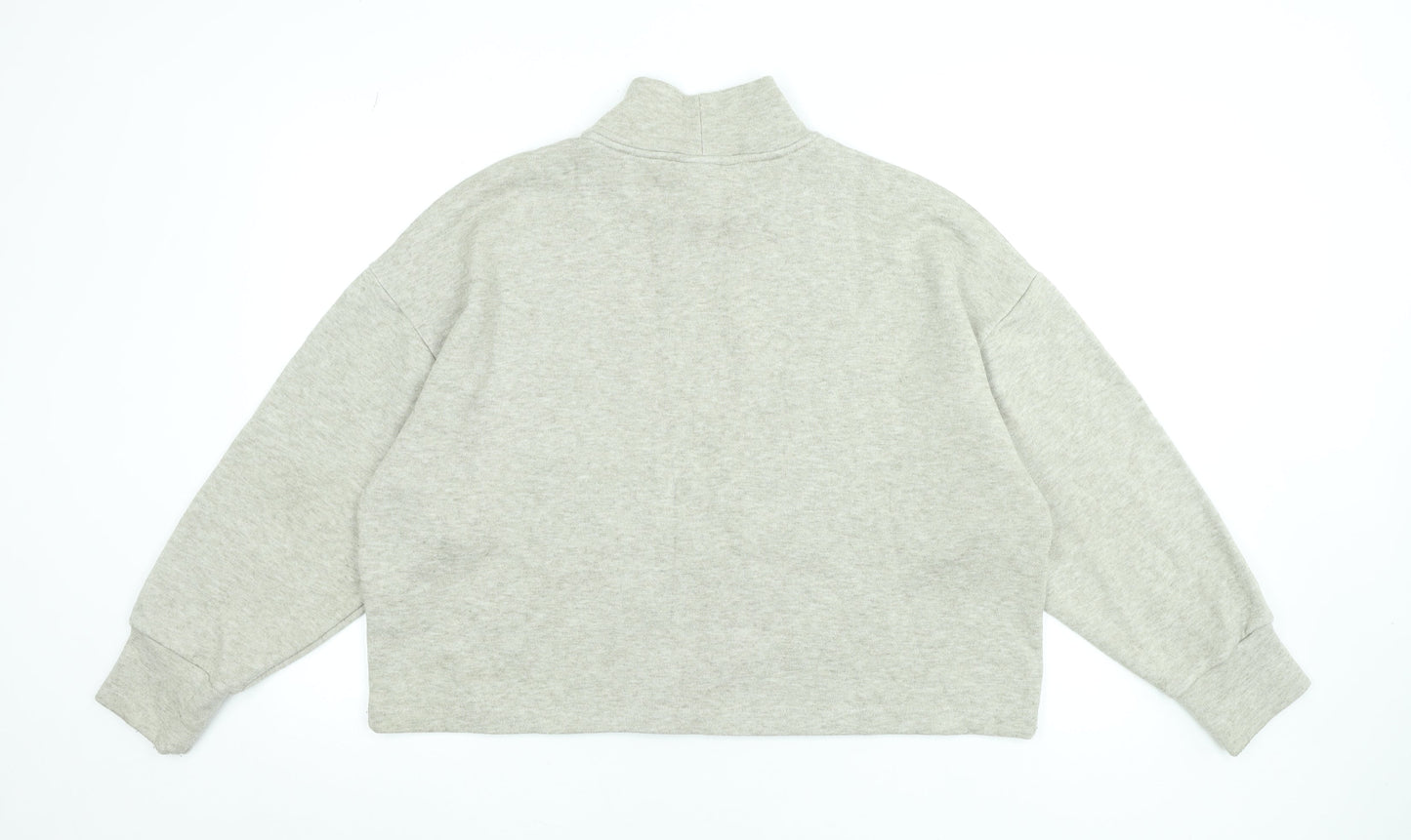 Athlecia Women’s Grey Roll Neck Pullover Sweatshirt Size 16 Relaxed Fit