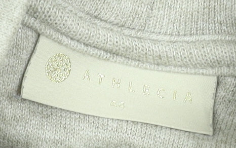 Athlecia Women’s Grey Roll Neck Pullover Sweatshirt Size 16 Relaxed Fit