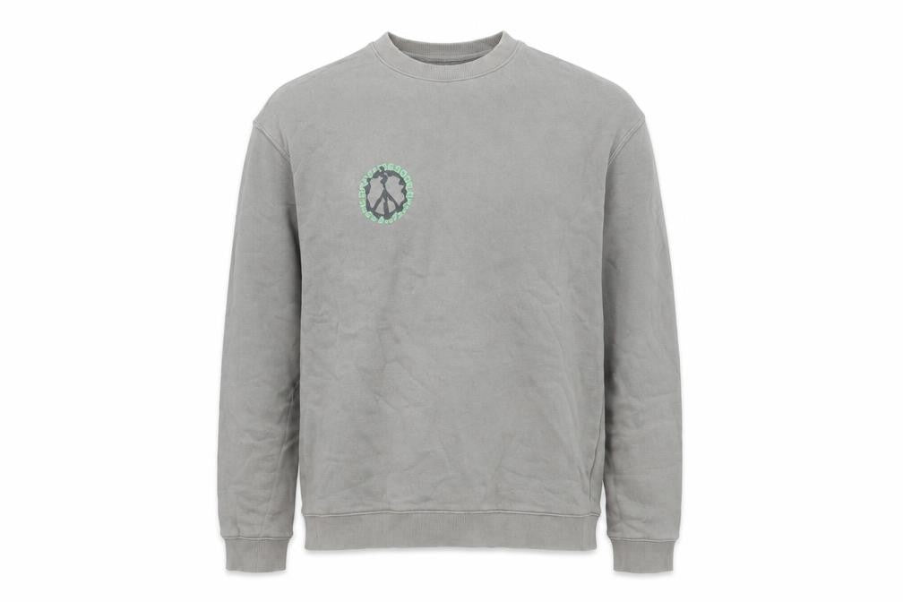 H&M Men’s Grey Relaxed Fit Graphic Print Cotton Sweatshirt M