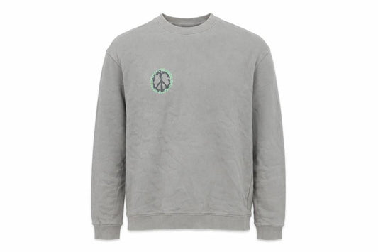 H&M Men’s Grey Relaxed Fit Graphic Print Cotton Sweatshirt M