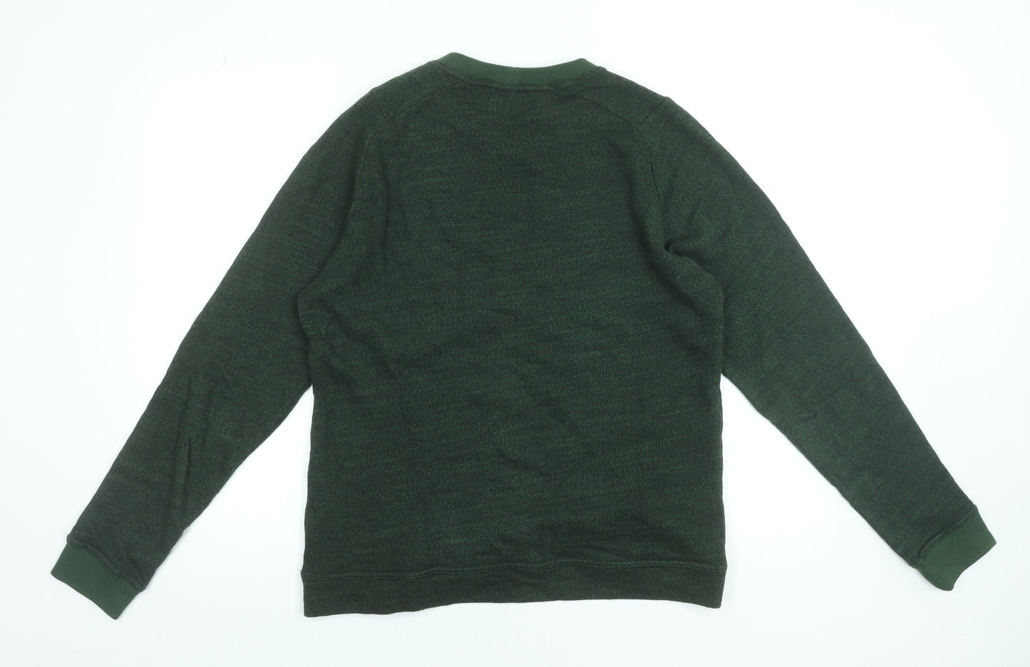 Oliver Spencer Women Green Cotton Viscose Crew Neck Jumper Size M