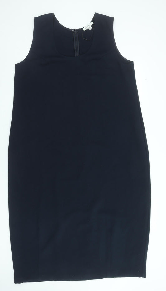 Marks and Spencer Women’s Blue Sheath Dress Size 18 Sleeveless Knee Length