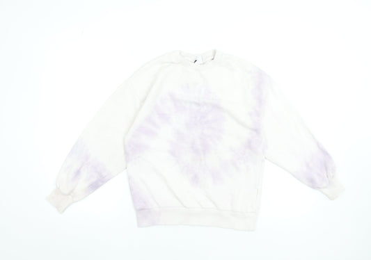 Zara Girls Purple Tie-Dye Pullover Sweatshirt 11-12 Years