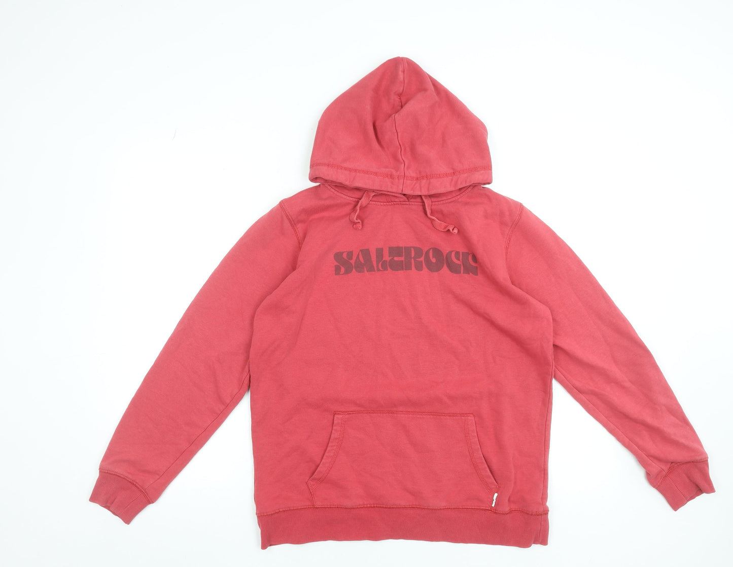 Saltrock Women's Red Pullover Hoodie Size 12 Cotton Blend Casual