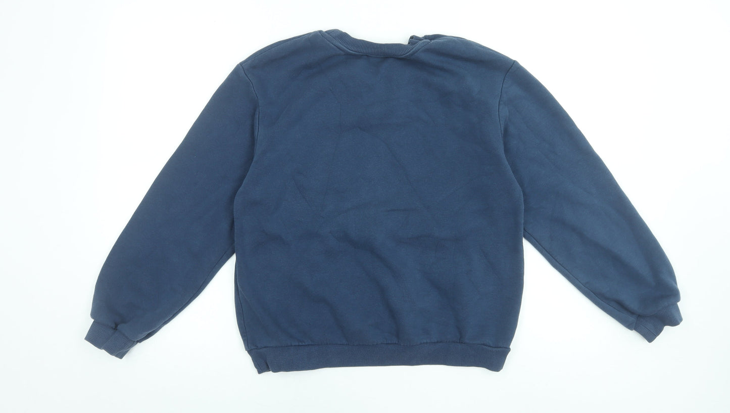 Zara Women's Navy Blue New York Graphic Pullover Sweatshirt Size S